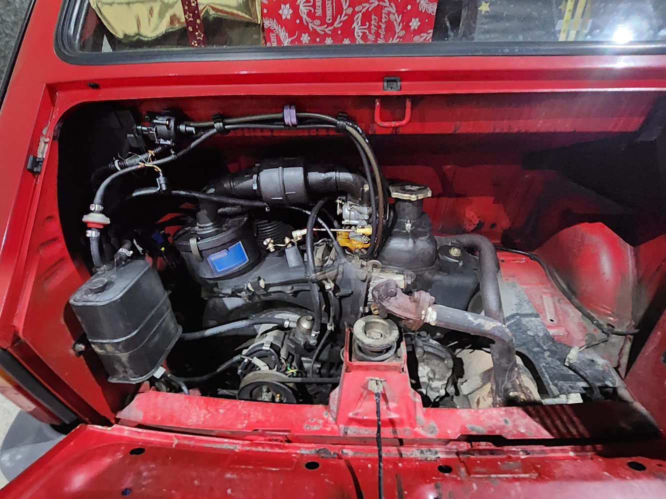 Czyszczenie komory silnika Fiat 126p